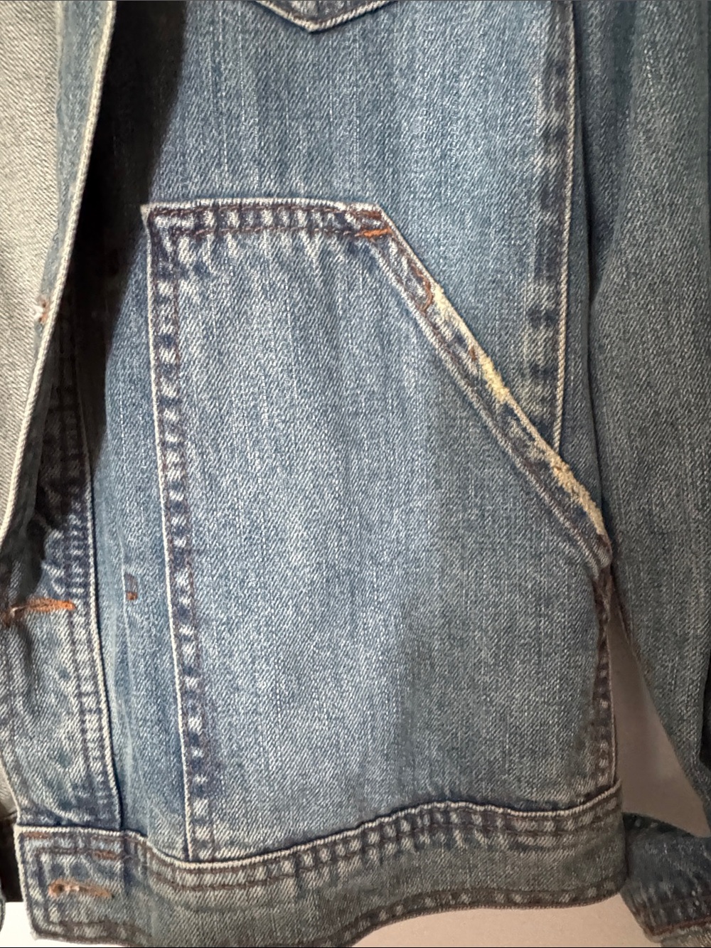 Topman Washed Blue Denim Trucker Jacket - Picture 3 of 6